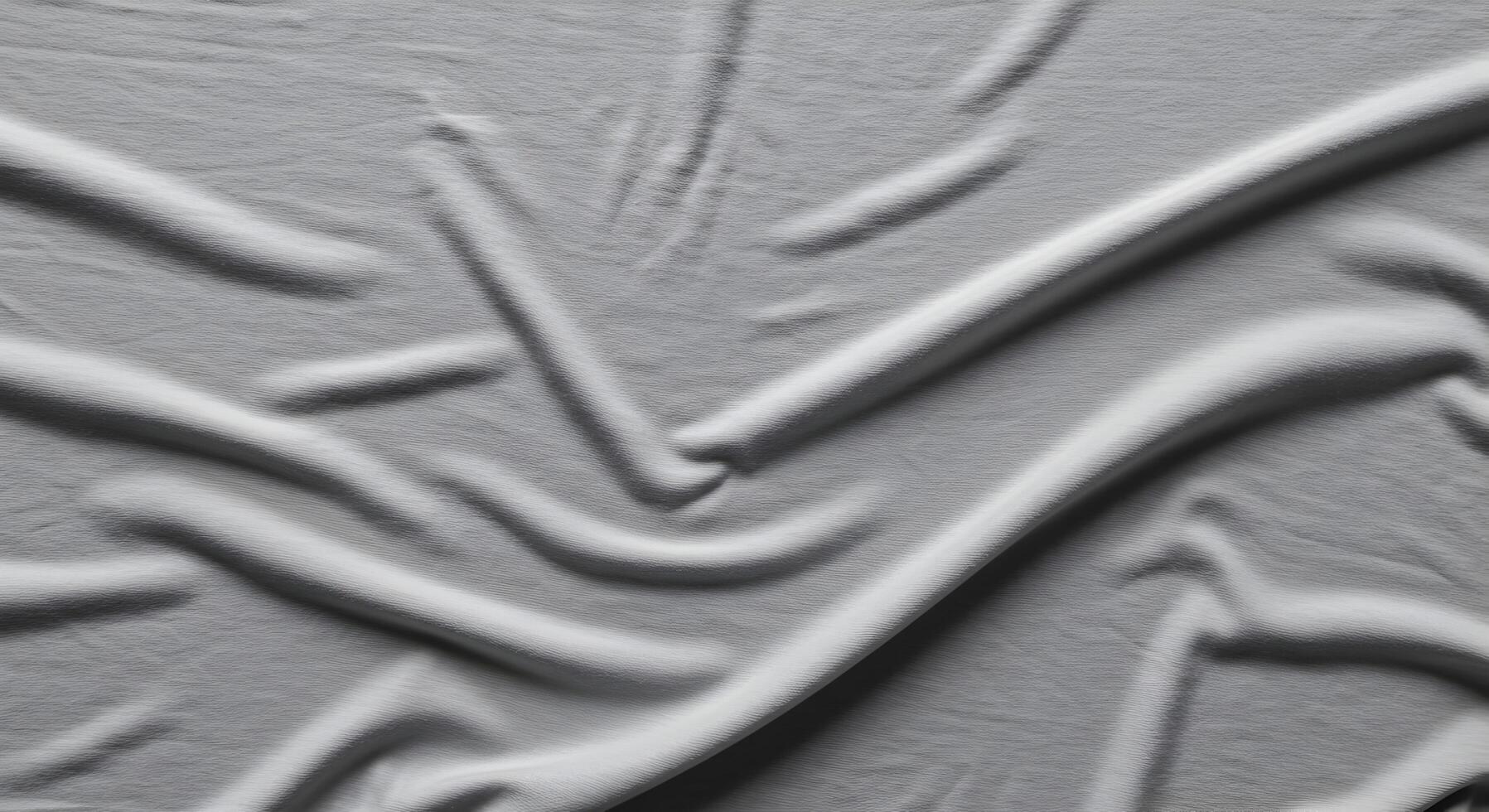Wavy Fabric Texture in Soft Gray Close Up photo