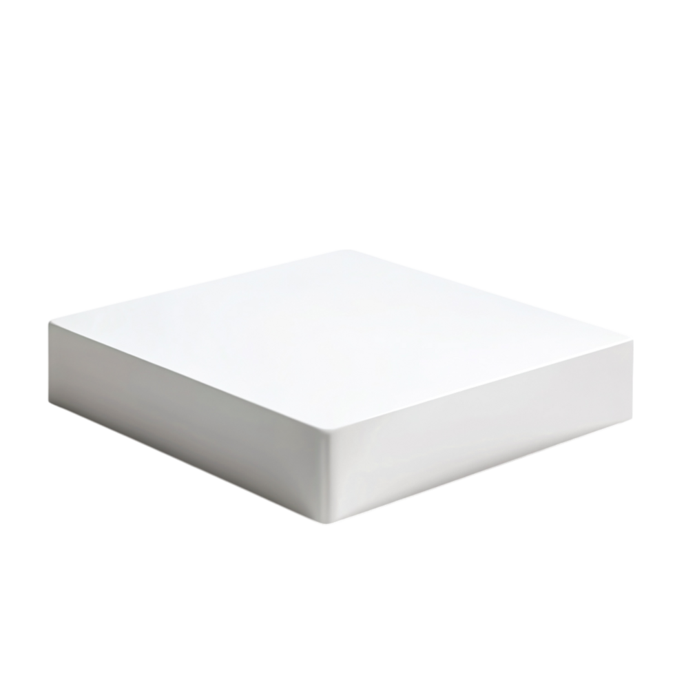 Minimalist White Display Block for Product Photography and Presentation Use png