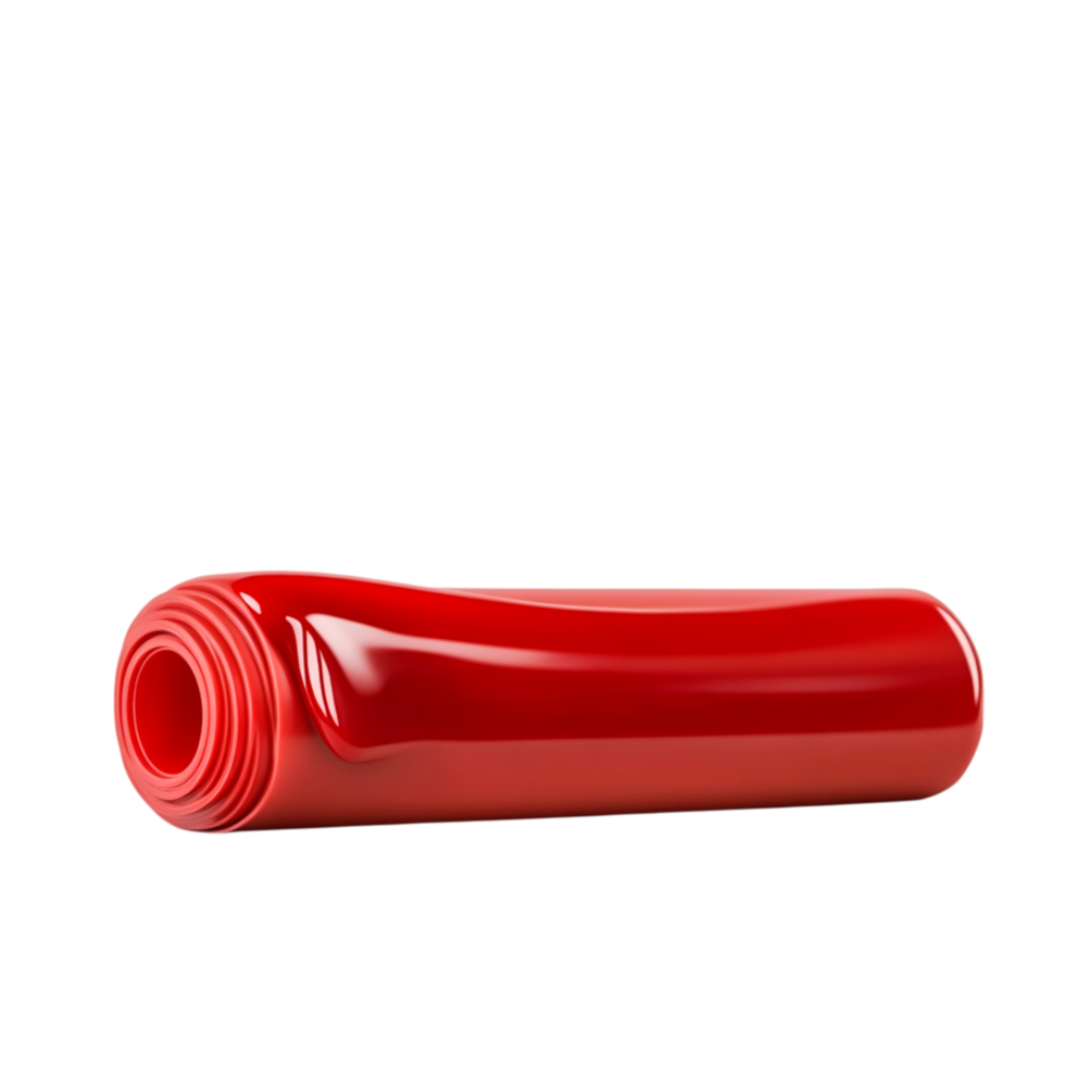 Bright Red Rubber Mat for Fitness or Exercise Sessions and Home Workouts png