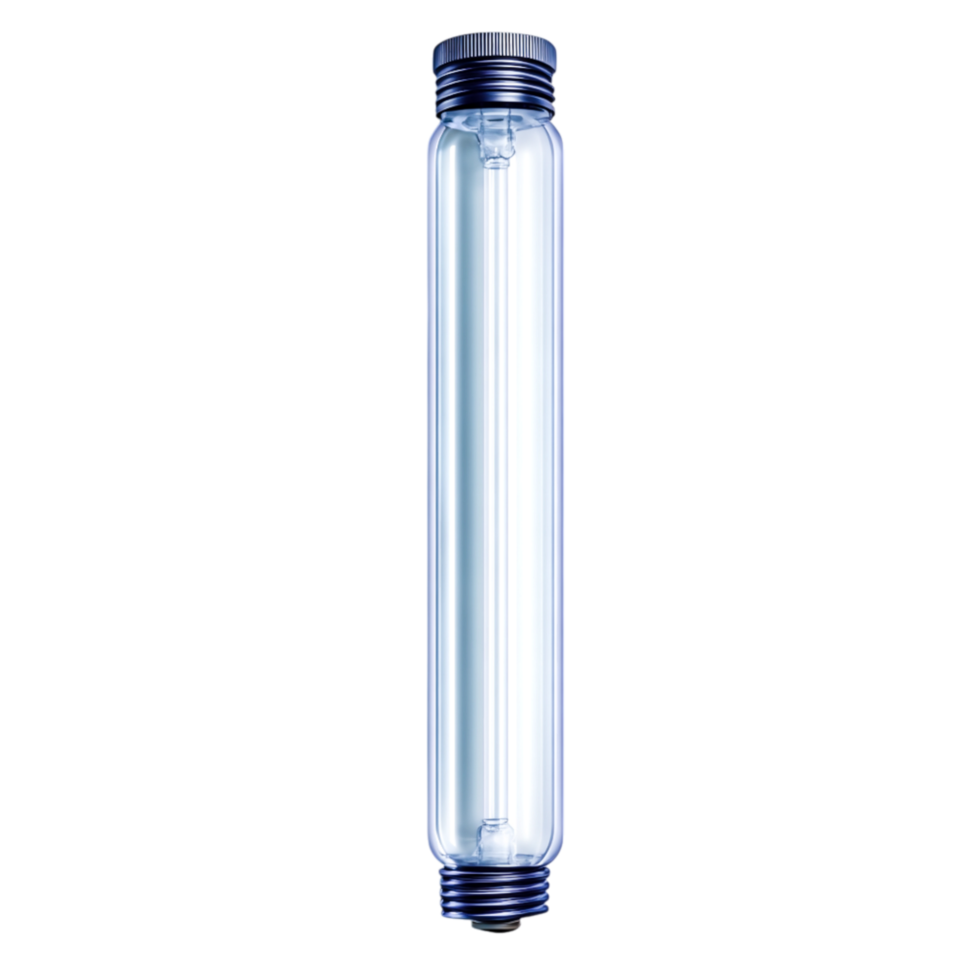Bright Fluorescent Light Tube on for Modern Lighting Design png