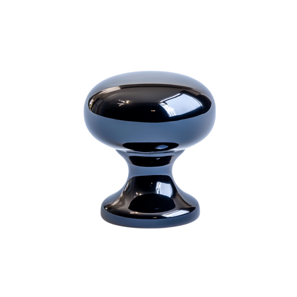 Glossy Black Decorative Object with Unique Shape and Smooth Surface for Modern Decor png