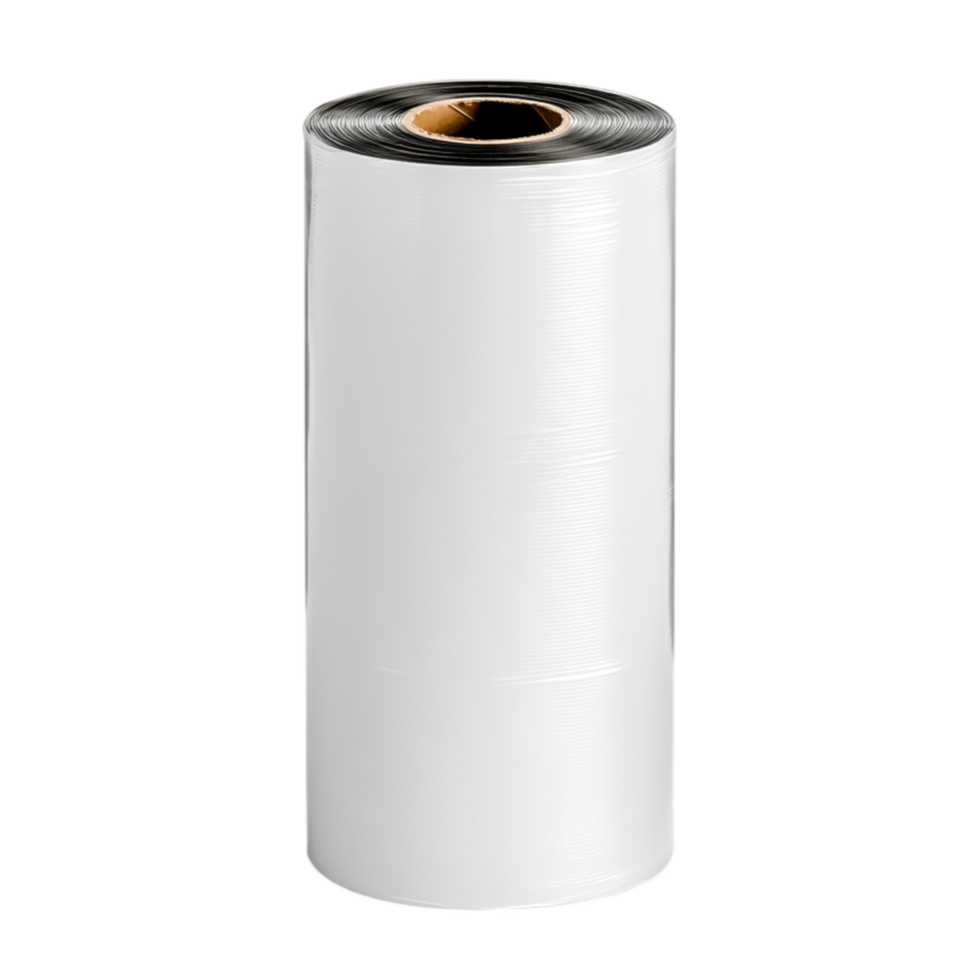 Roll of Smooth White Plastic Film Sheet for Packaging and Protection Use png