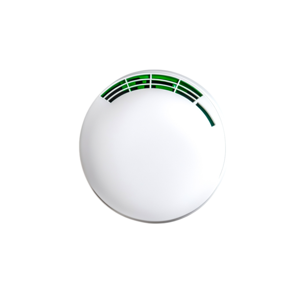 Minimalistic White Plate with Green Abstract Design for Restaurant or Kitchen Use png
