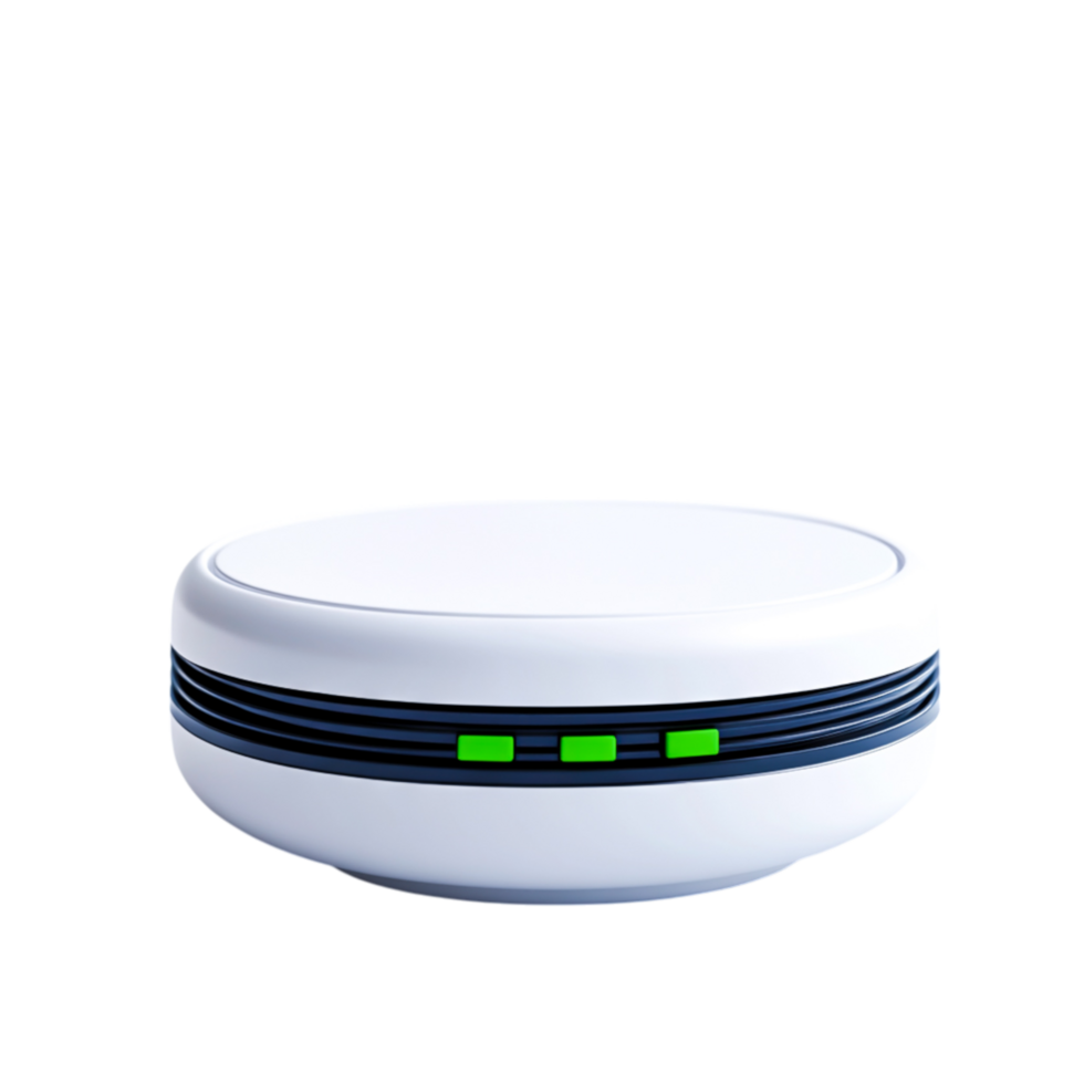 Sleek Modern Device with LED Indicators for Technology and Smart Home Use png