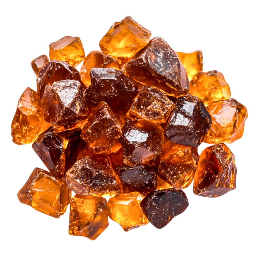Natural Amber Stones in Various Shapes and Sizes png