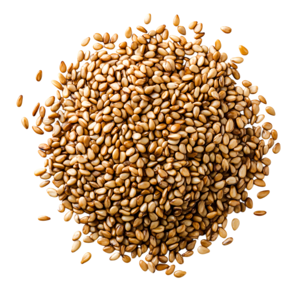 closeup View of Pile of Raw Sesame Seeds on for Healthy Cooking png