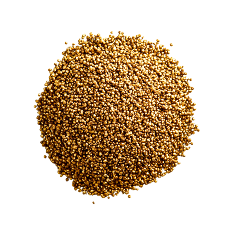 Golden Grain Texture of Fine Seeds for Culinary and Decorative Use in Cooking png