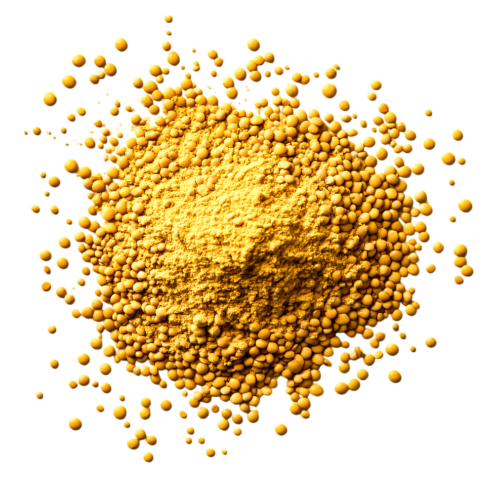 Vibrant Yellow Spice Powder Pile Against for Culinary Use and Cooking png