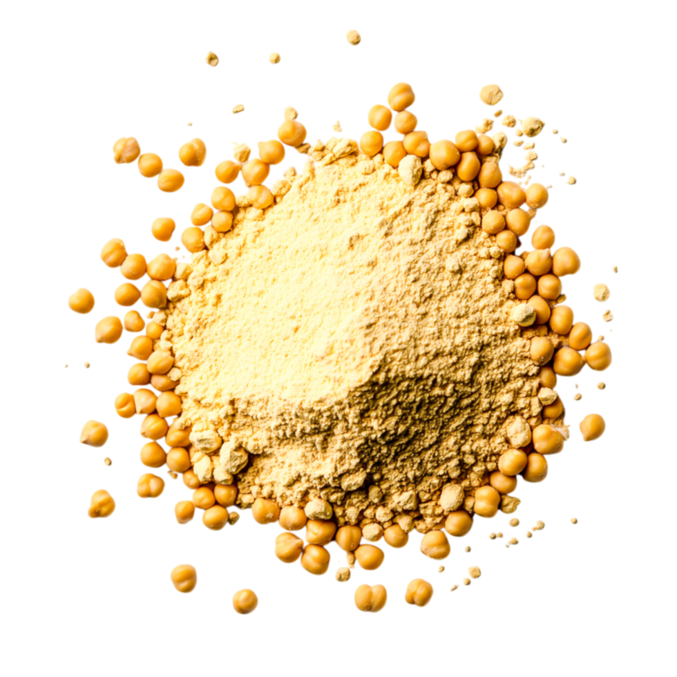Yellow powder and seeds dark surface showcasing natural ingredients and textures png