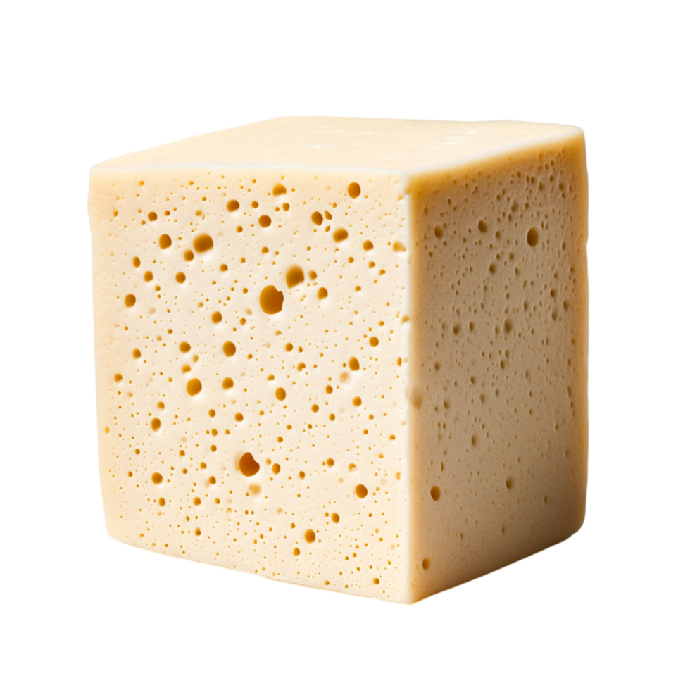 Fresh and Smooth Yellow Cheese Block on Ideal for Culinary Presentations png