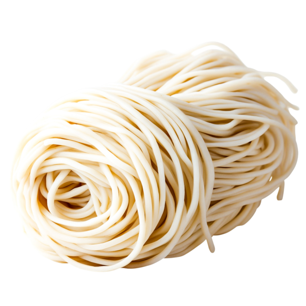 Raw Uncooked Long Noodle Pasta Twisted in a Coil png