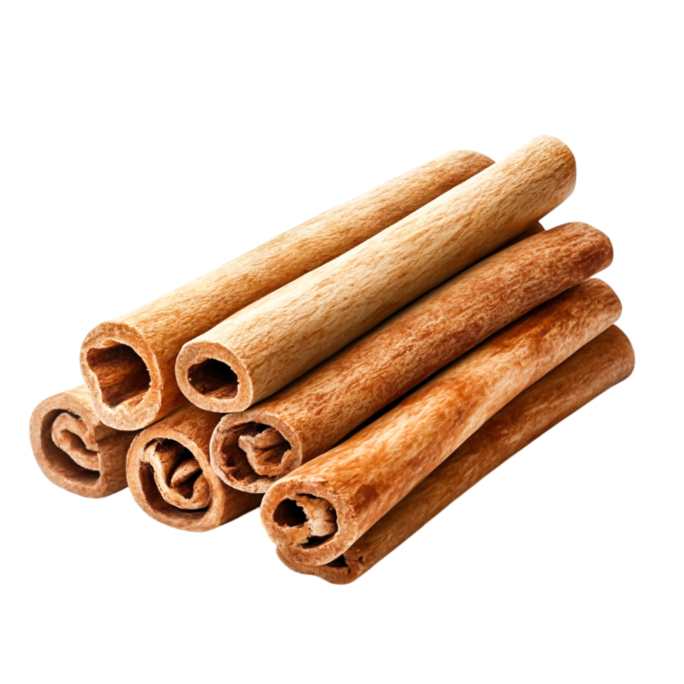 Freshly Gathered Cinnamon Sticks on for Culinary Use and Decoration png