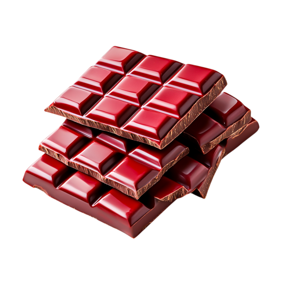 Delicious Dark Chocolate Bars Stacked on Each Other, Perfect for Sweet Treat Lovers png