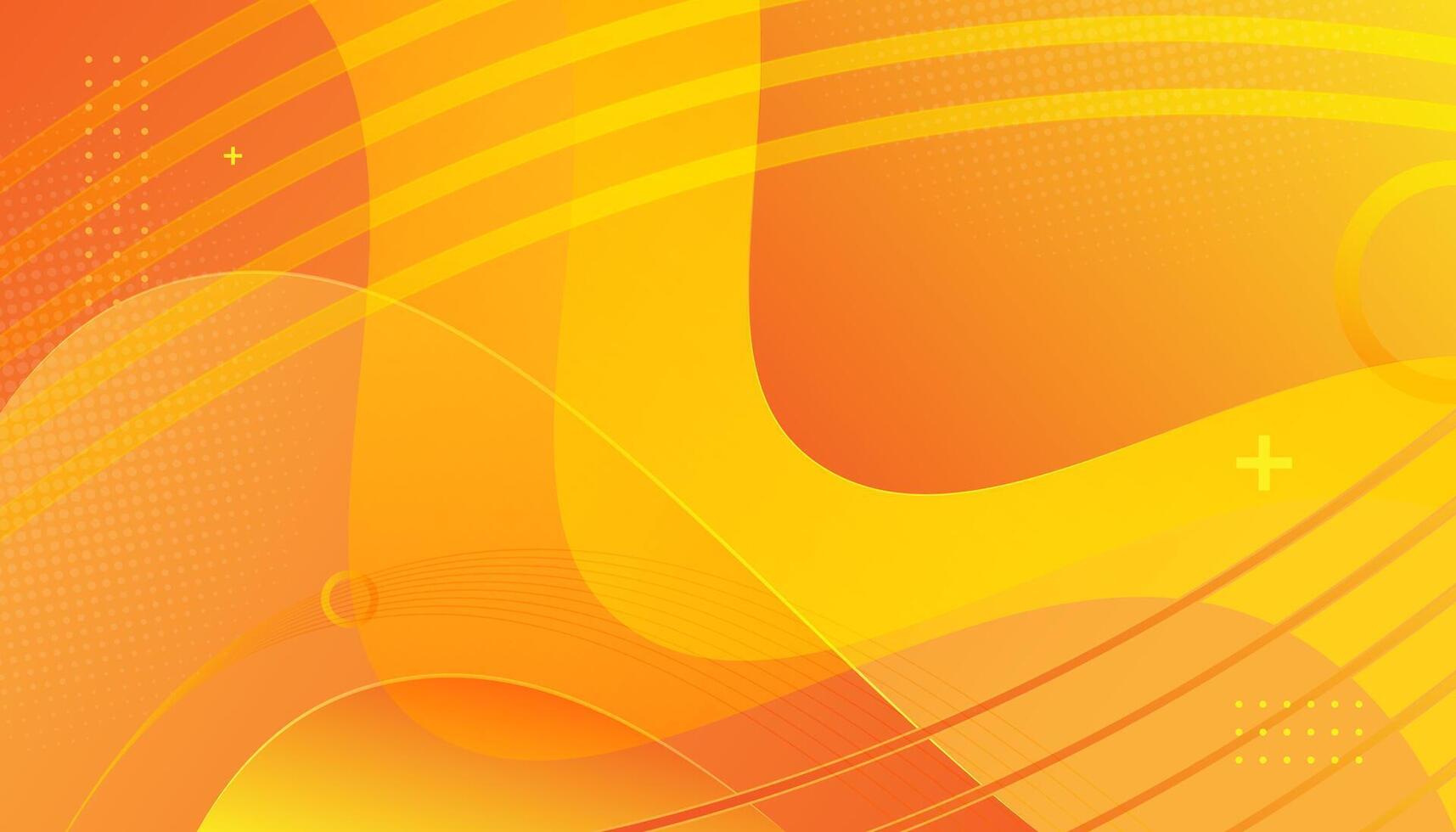 orange and yellow business background template vector