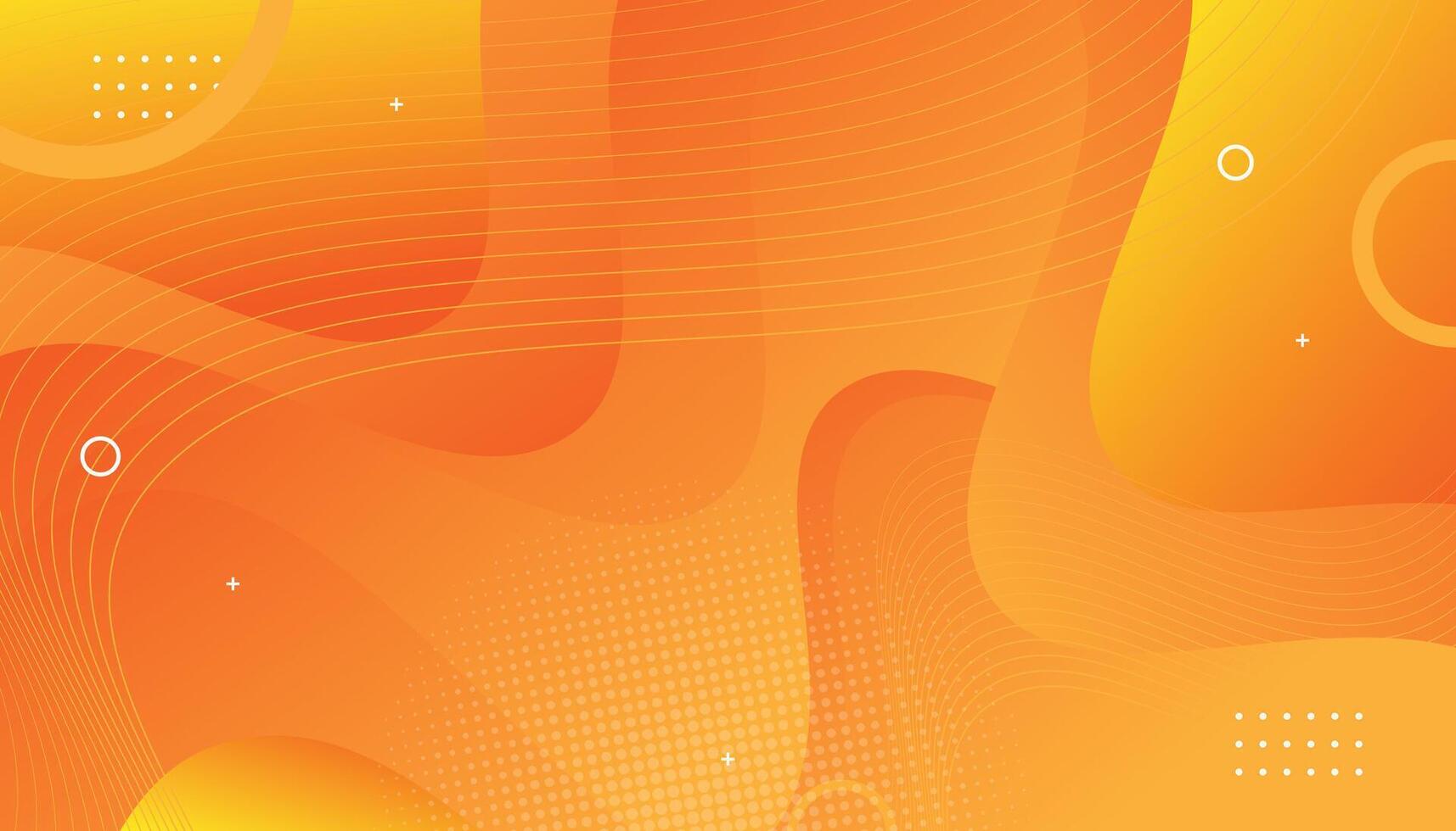 Abstract Geometric Orange Gradient Background vector