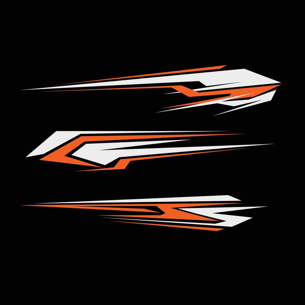 car sticker design . modern car wrapping livery stickers vector