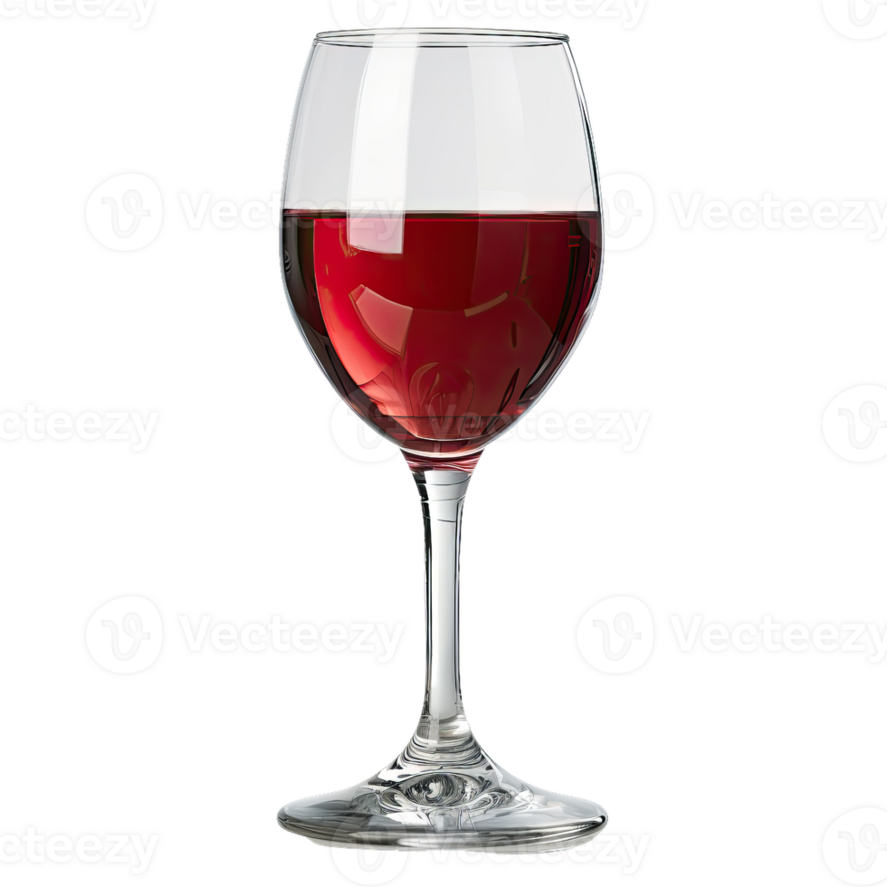 Elegant Wine Glass Filled With Red Wine png