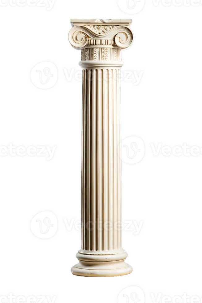 Elegant Decorative Column On Transparent Background png