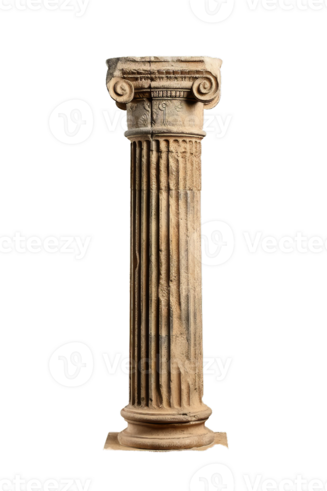 Ancient Ionic Order Column Architecture Element png