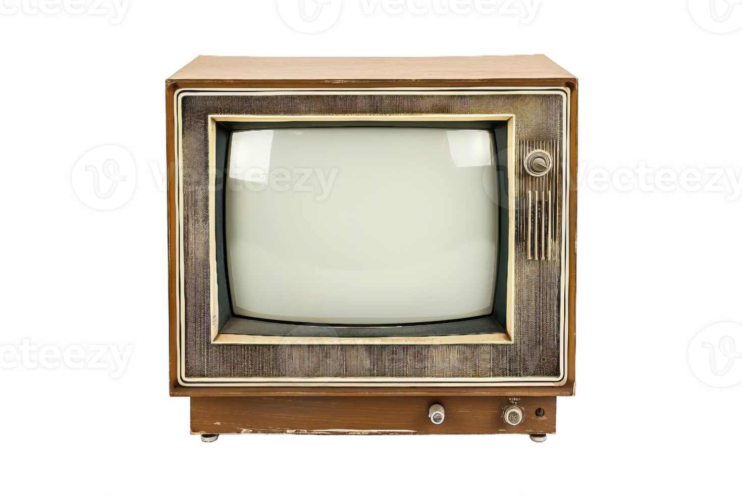 Vintage Television Set, Retro Style TV png