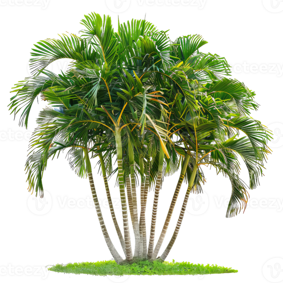 Cluster Of Foxtail Palm Trees - Tropical Plant png