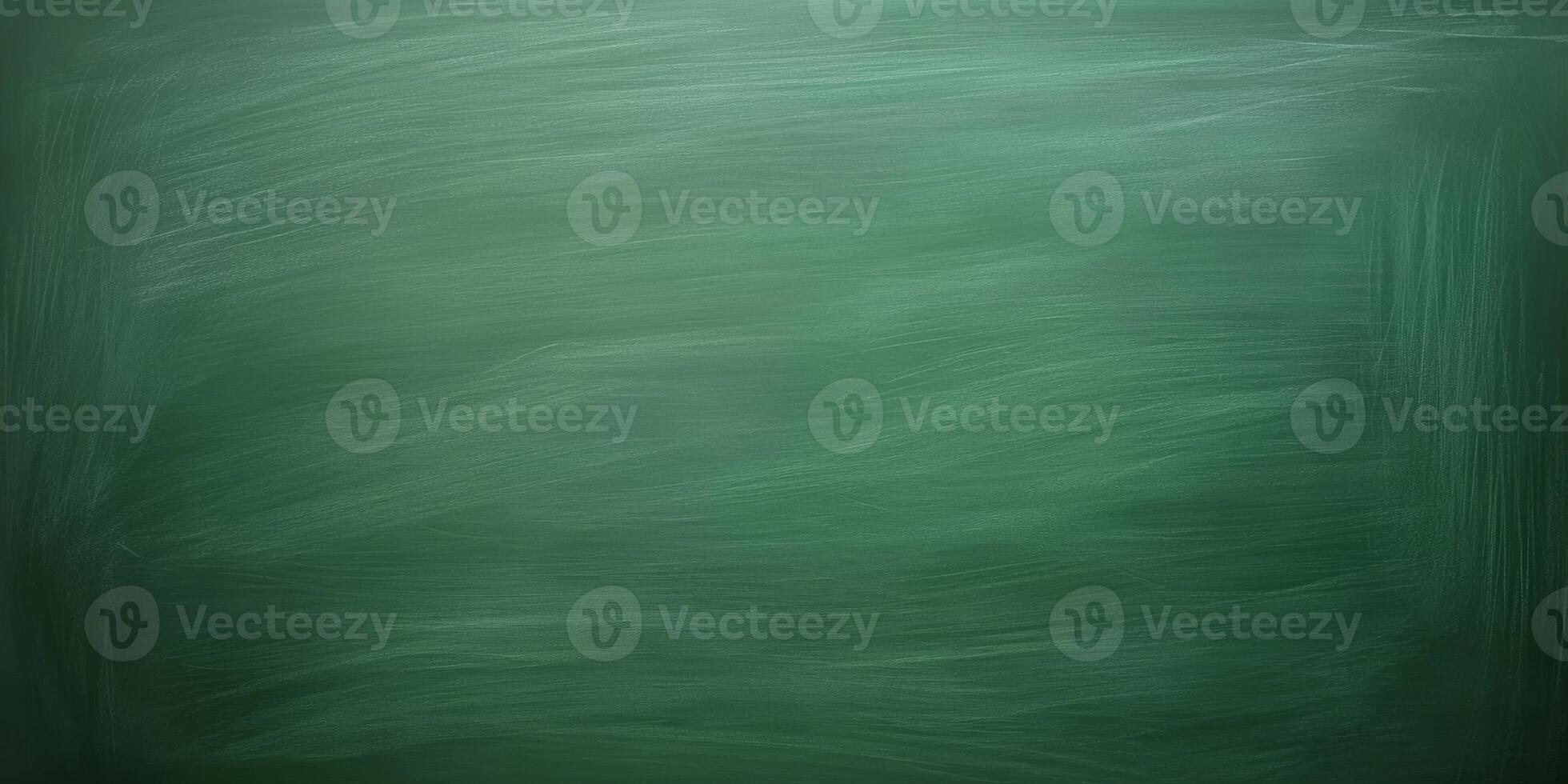 Empty chalkboard ready for teaching important lessons in a classroom setting photo