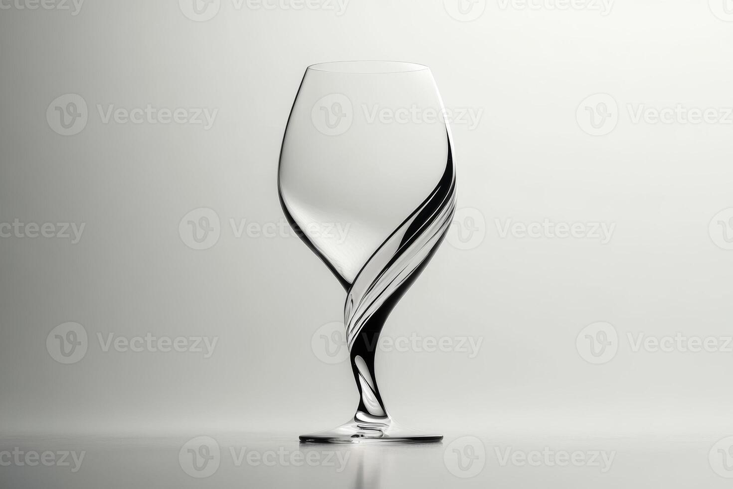 Elegant twist glass design showcasing modern craftsmanship and unique aesthetic in minimalist setting photo