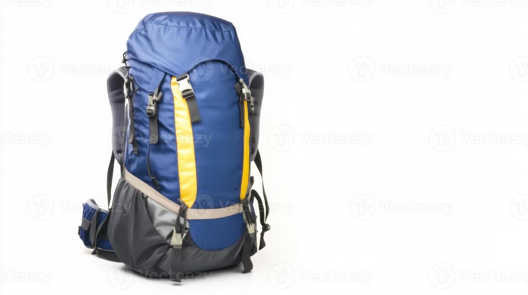 Backpack designed for outdoor adventures with multiple pockets and adjustable straps for comfort and convenience photo