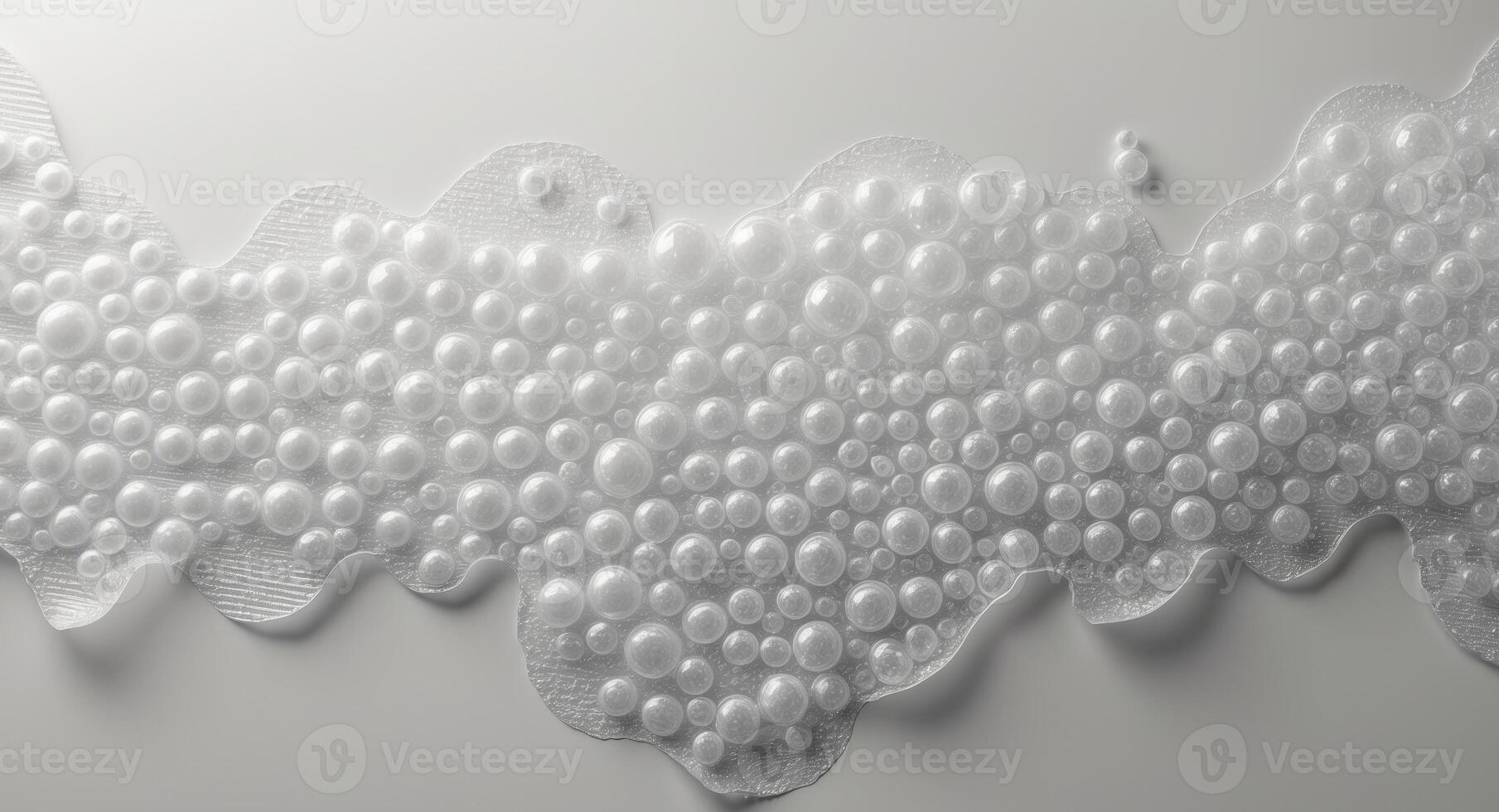 A wall made of bubbles with a white background photo