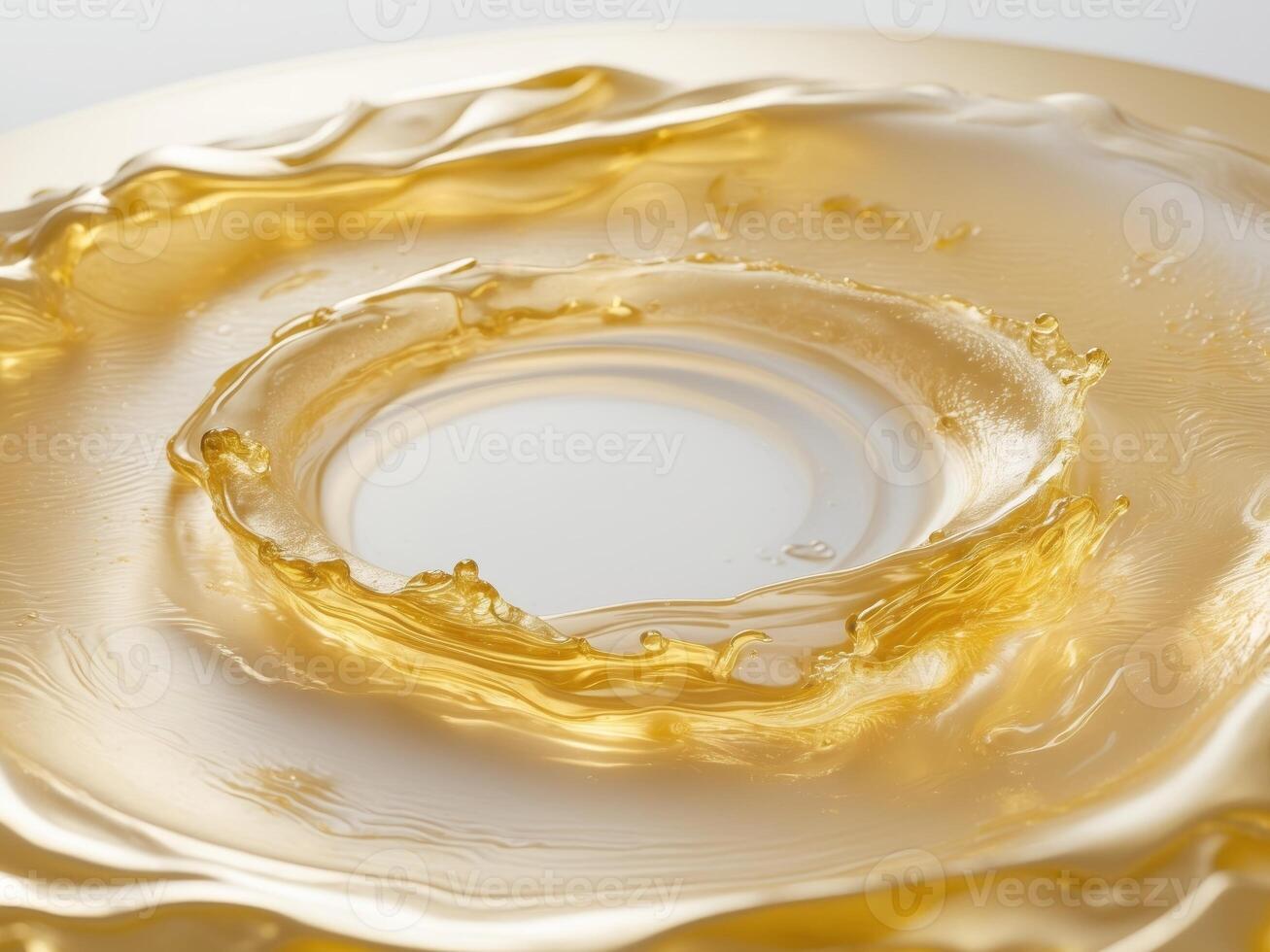 Golden Liquid Splash Abstract A Captivating CloseUp of Liquid Dynamics and Texture. photo