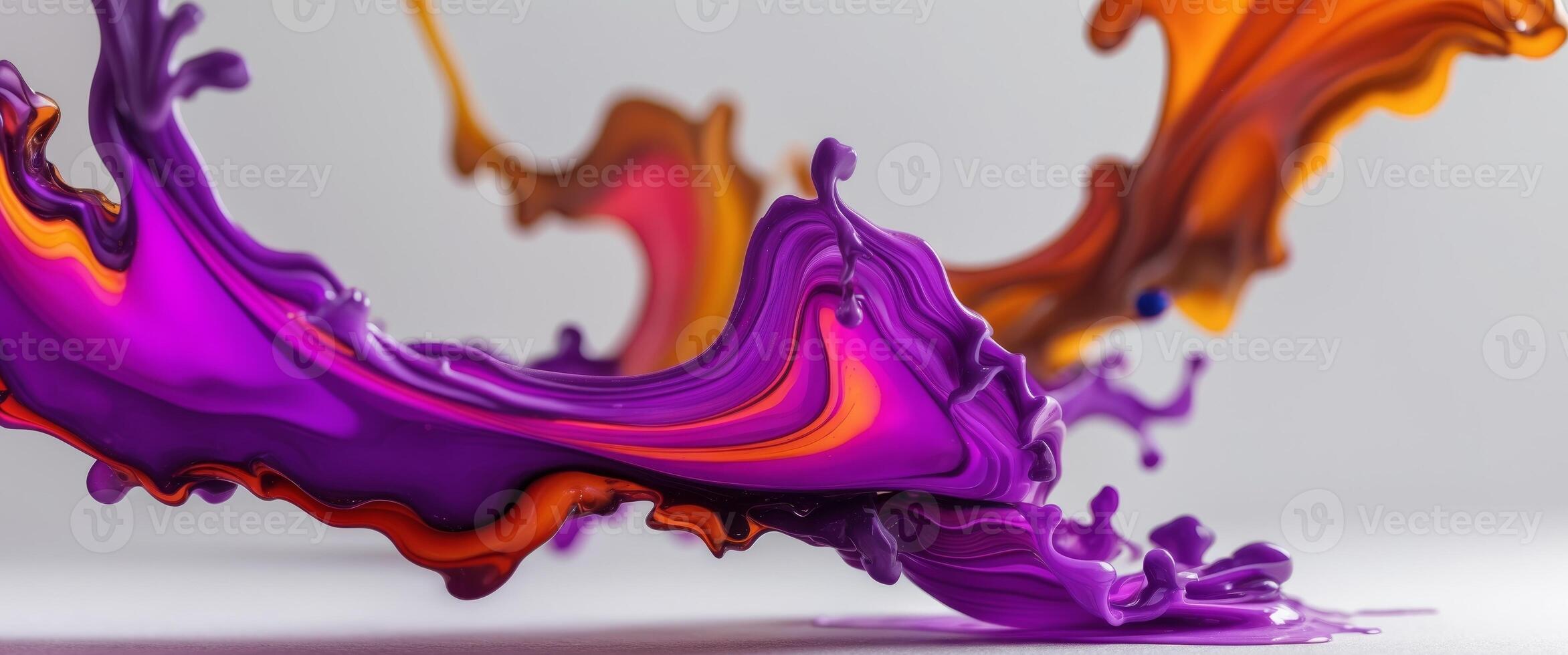 A close up of a colorful liquid being poured into a bowl photo