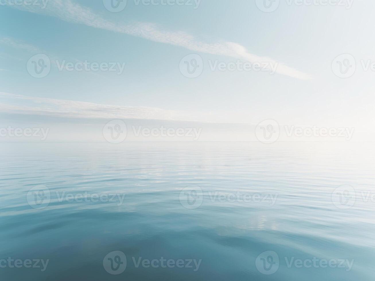 A calm ocean with a sky in the background photo