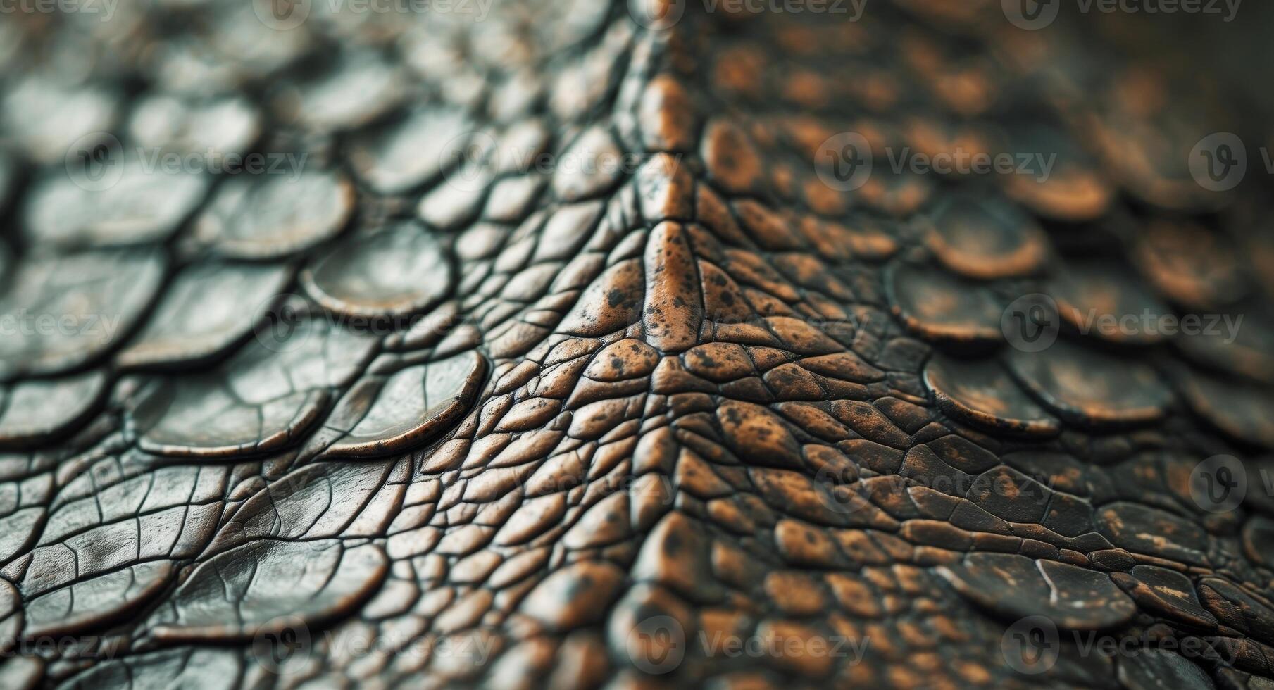 Close up of a crocodile skin photo