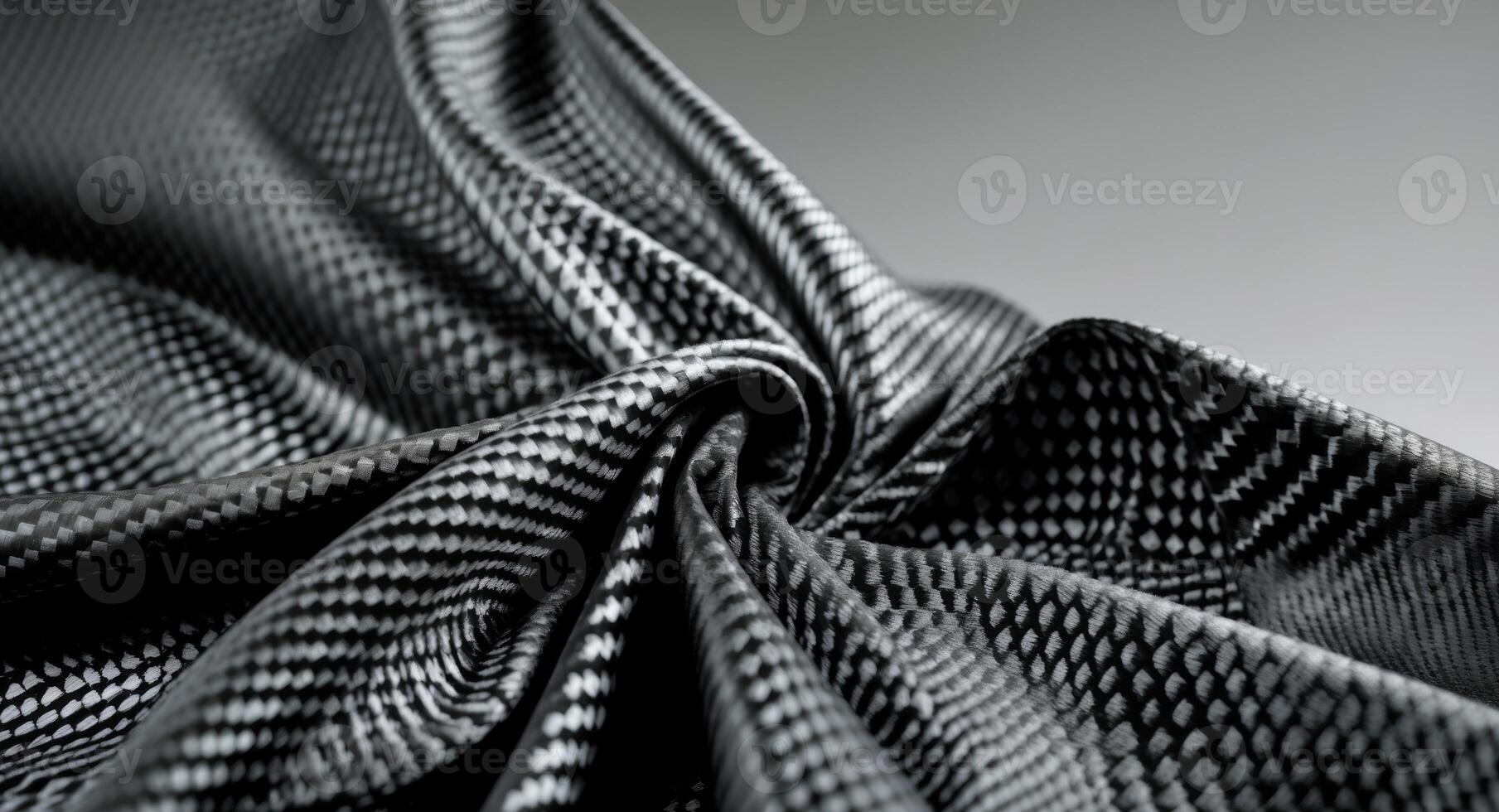 A close up of a black fabric with a pattern photo