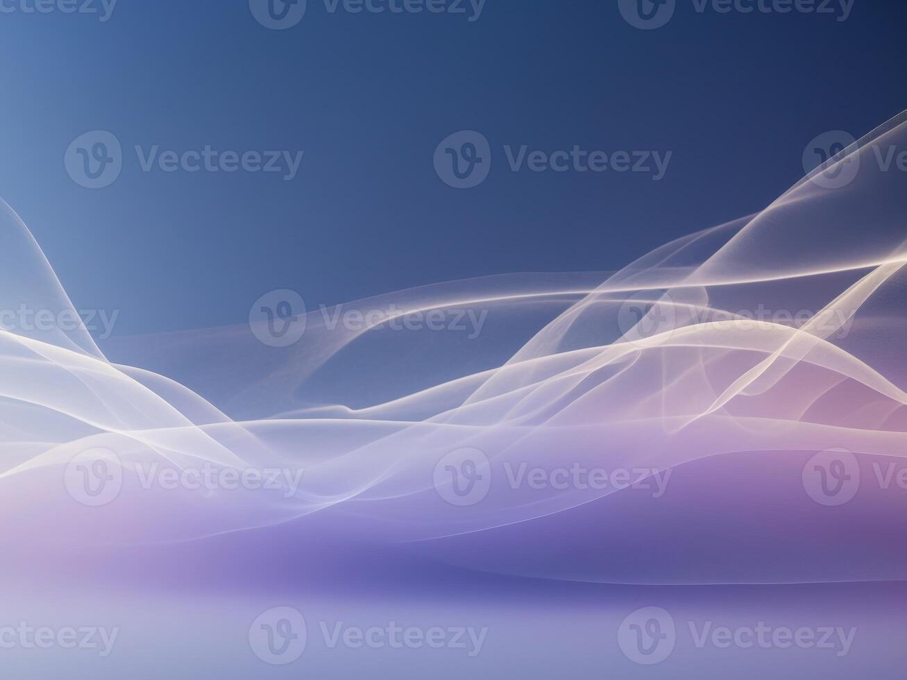 Ethereal Abstract. Gentle Curves and Dreamy Hues in a Gradient Landscape, Art Design. photo