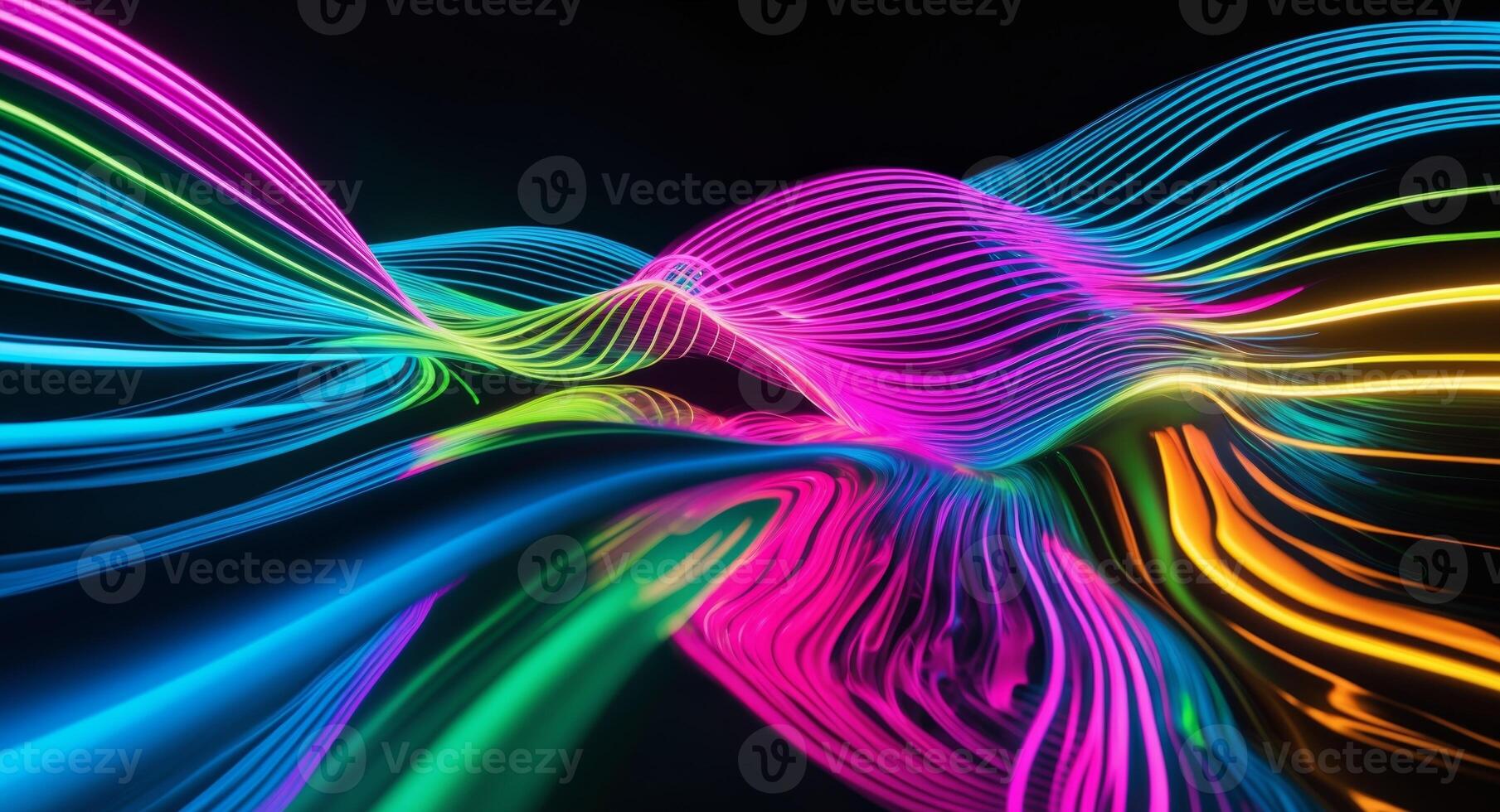 Abstract background with colorful lines photo