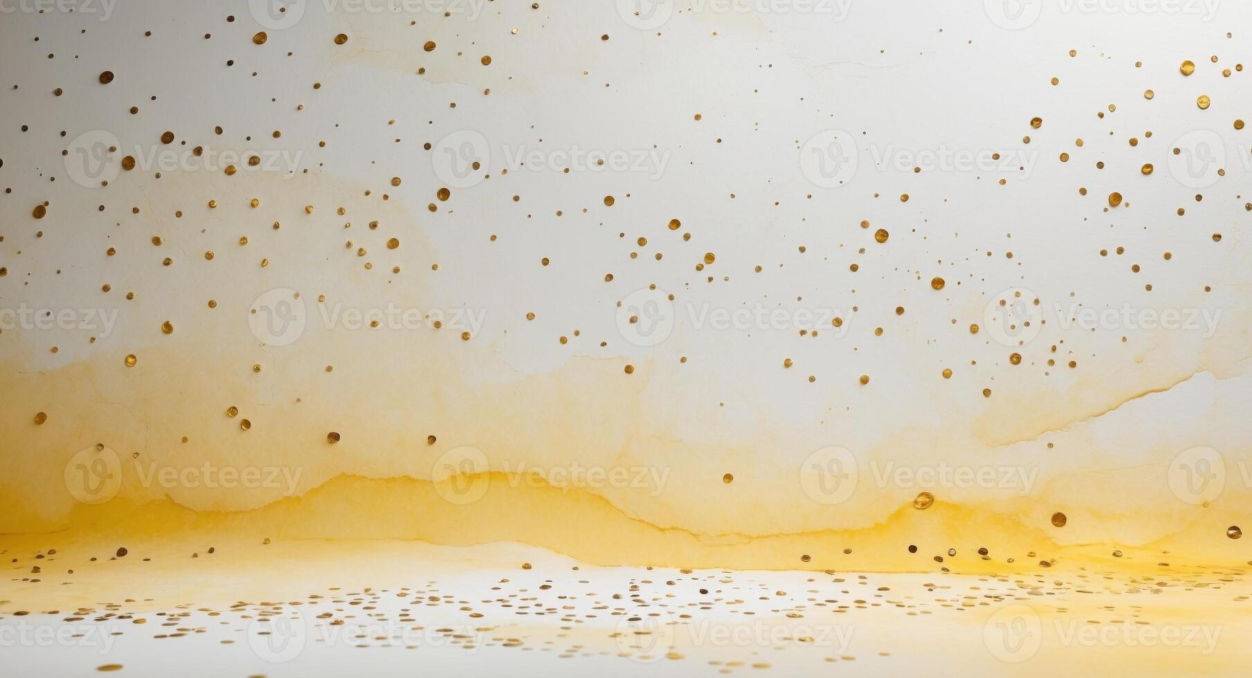 A yellow liquid is dripping on a white wall photo