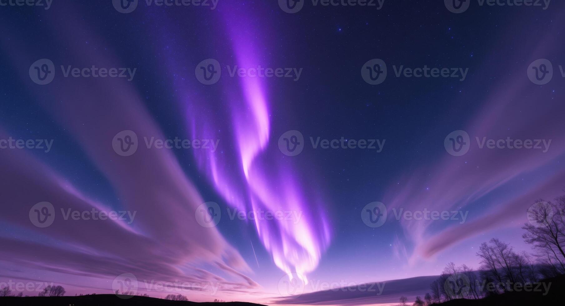 The aurora borealis is seen in the sky photo