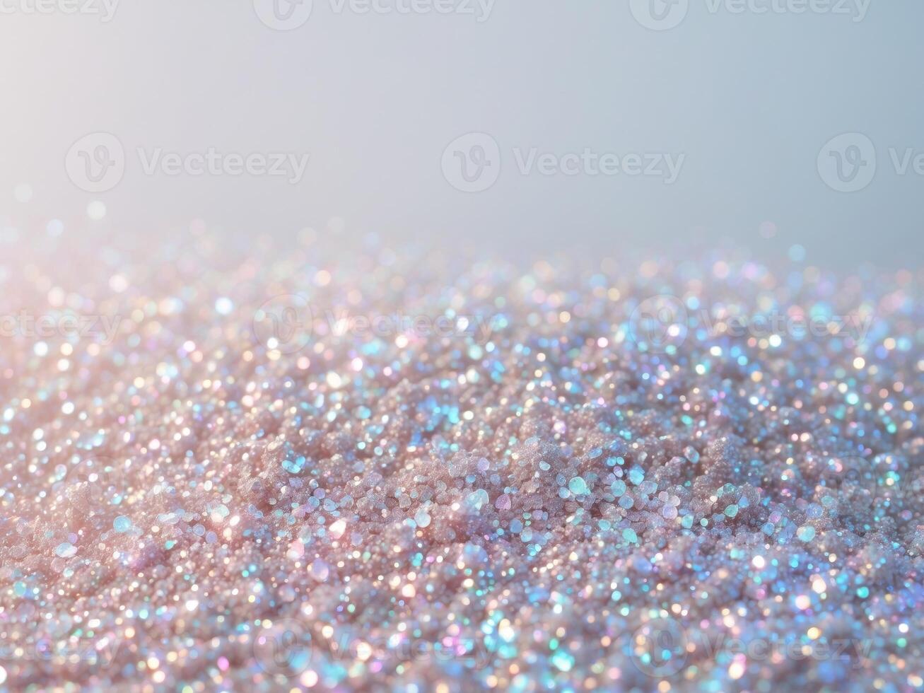 Sparkling Shimmer. A Sea of Holographic Glitter, Reflecting Light and Radiance. photo