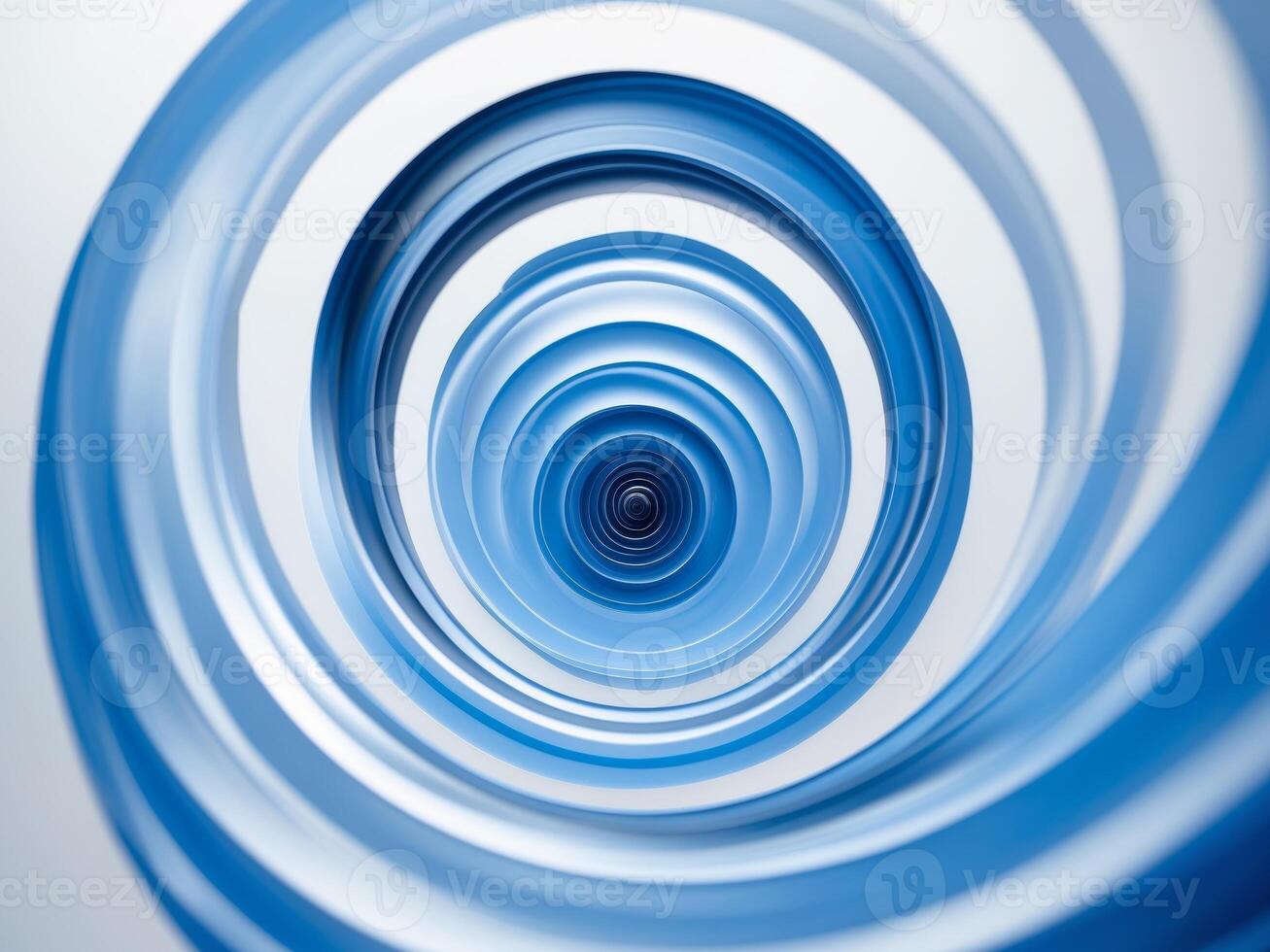 Blue abstract spiral motion background photo