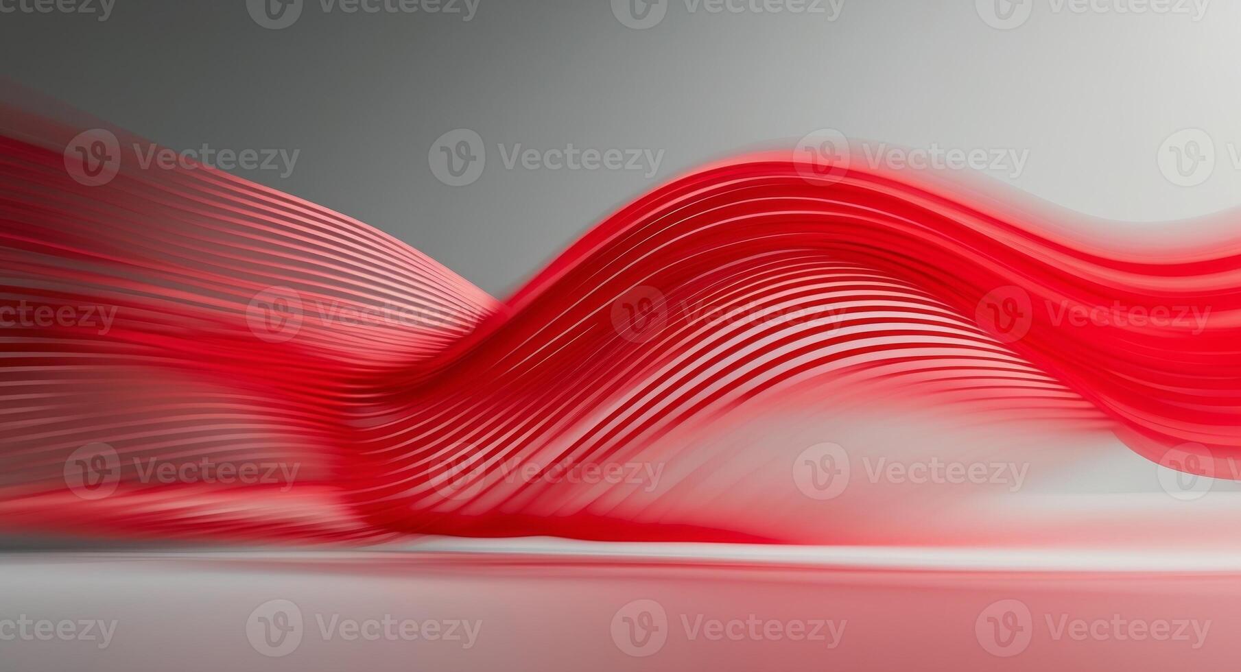 Abstract red wave motion background photo