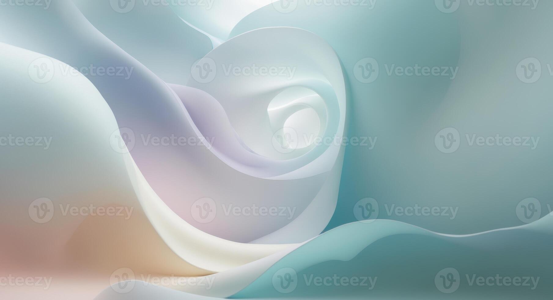 Abstract Pastel Swirl, Soft Light and Serene Atmosphere in a Gentle Gradient. photo