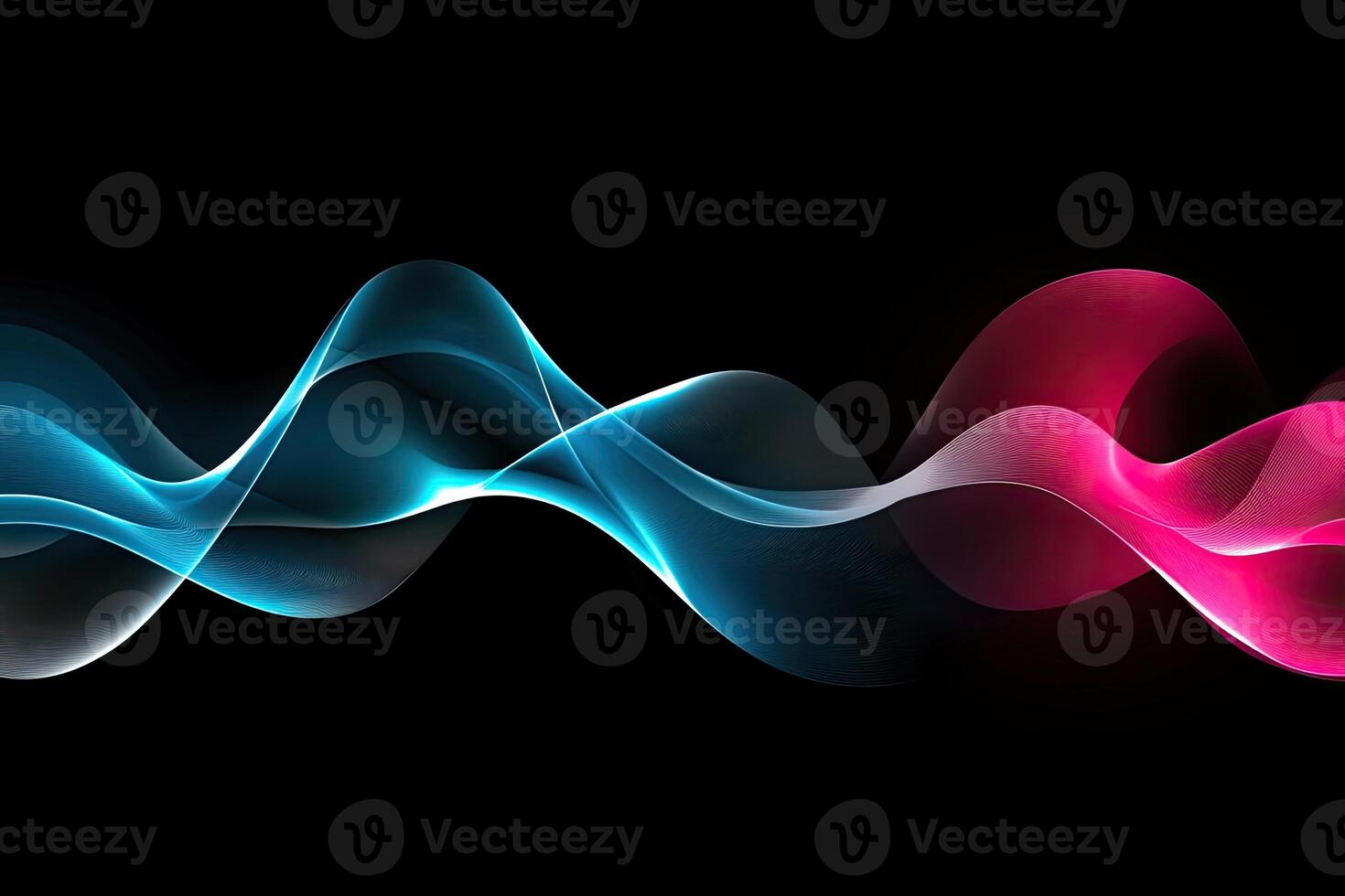 A colorful wave of blue and pink waves photo