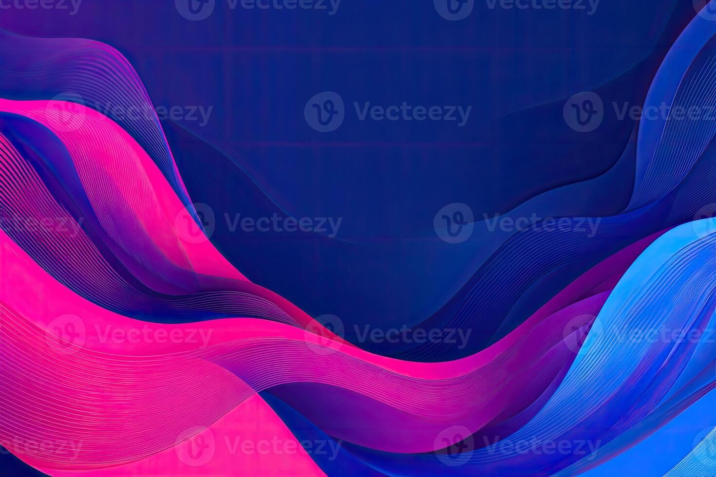 A blue and pink abstract background with waves photo