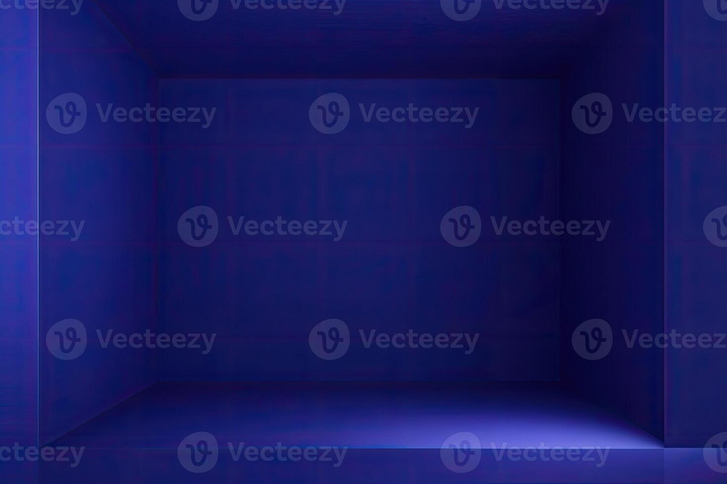 A blue box with a light shining through it photo