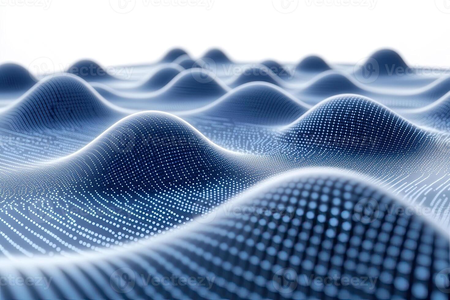 3d rendering of waves on a white background photo