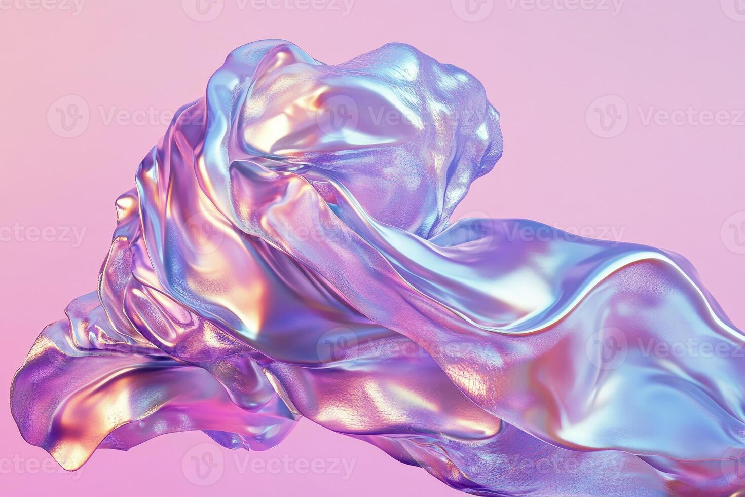 A pink and blue liquid flowing over a surface photo