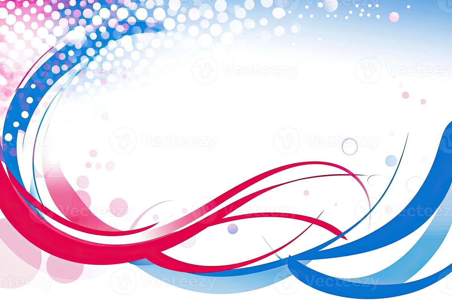 Abstract background with blue and red waves photo