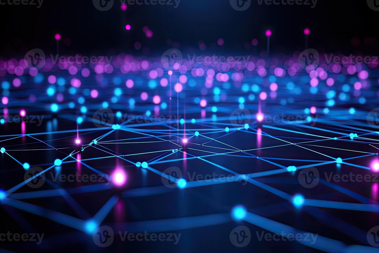 A network of dots and lines photo