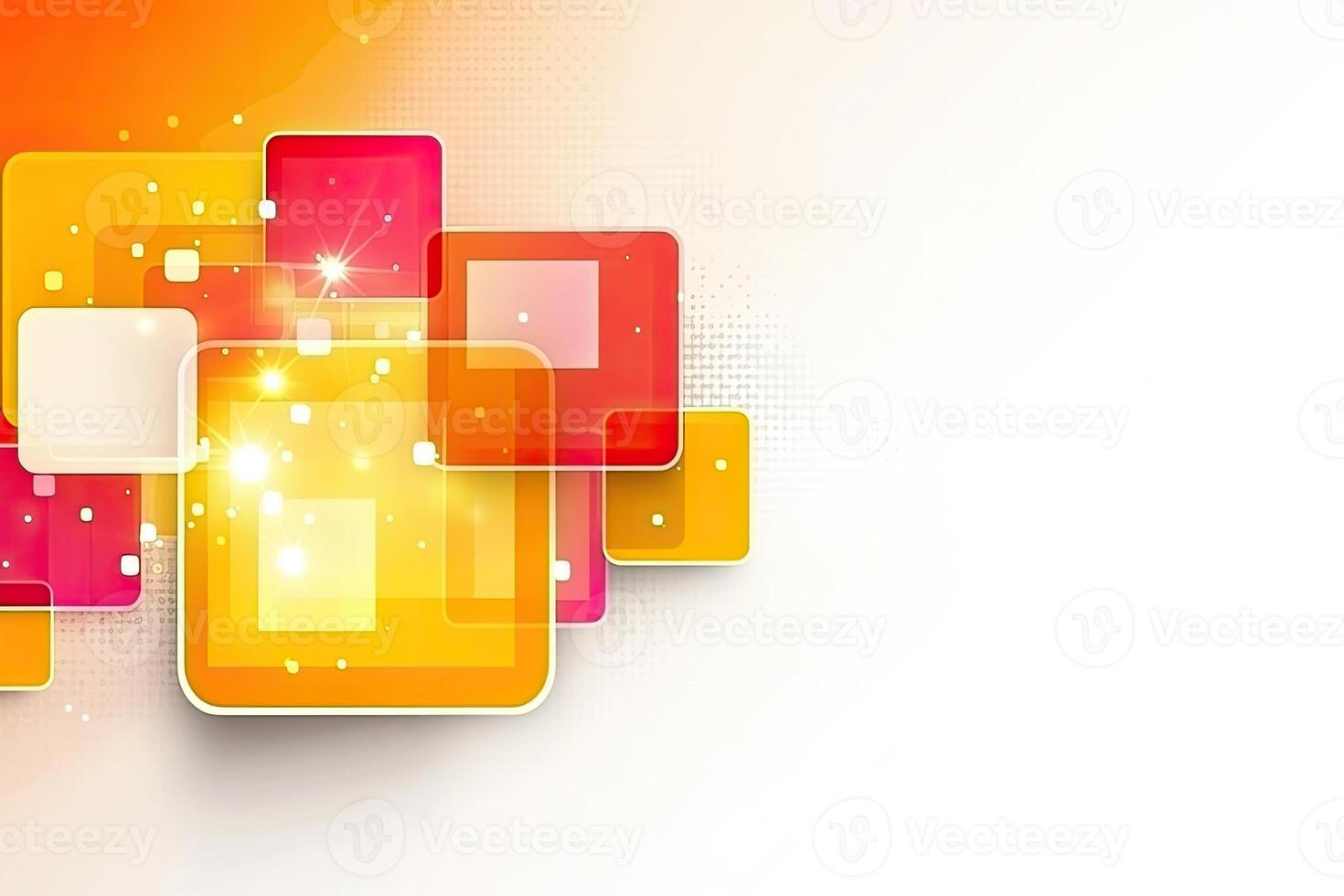 Abstract background with squares and circles photo